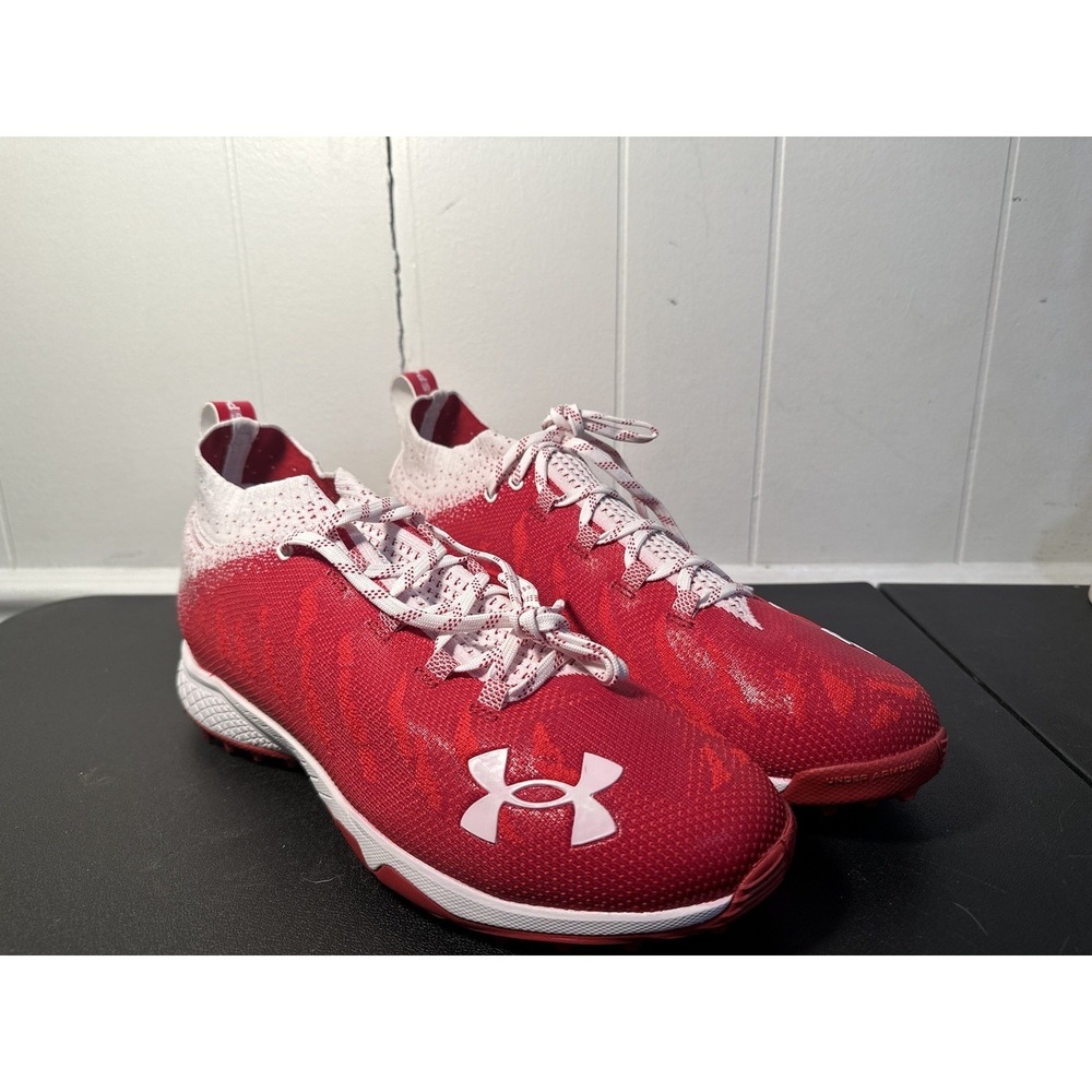Under Armour Team Spotlight N MC 20 ThreadLock Red Football Cleats Men's Size 15